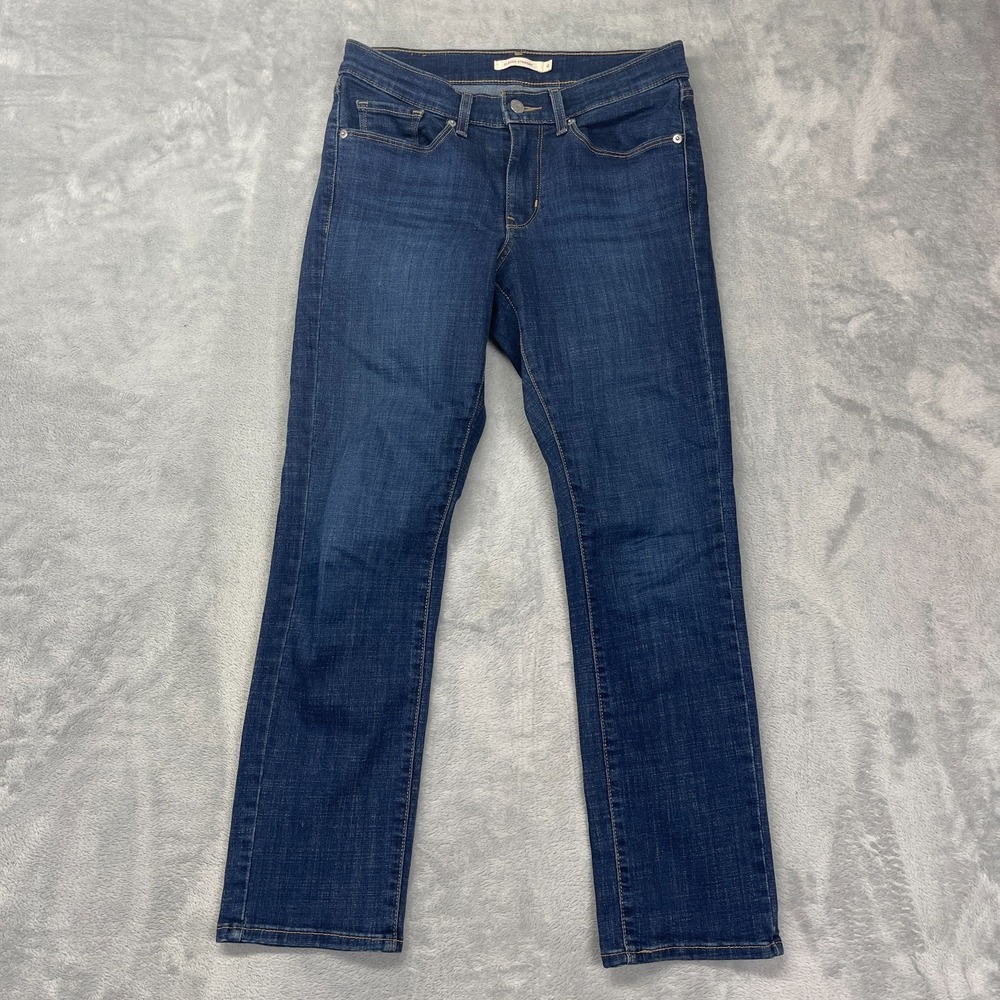 Levi's Jeans Womens 4 (29x28) Blue Denim Dark Wash Classic Fit Straight leg